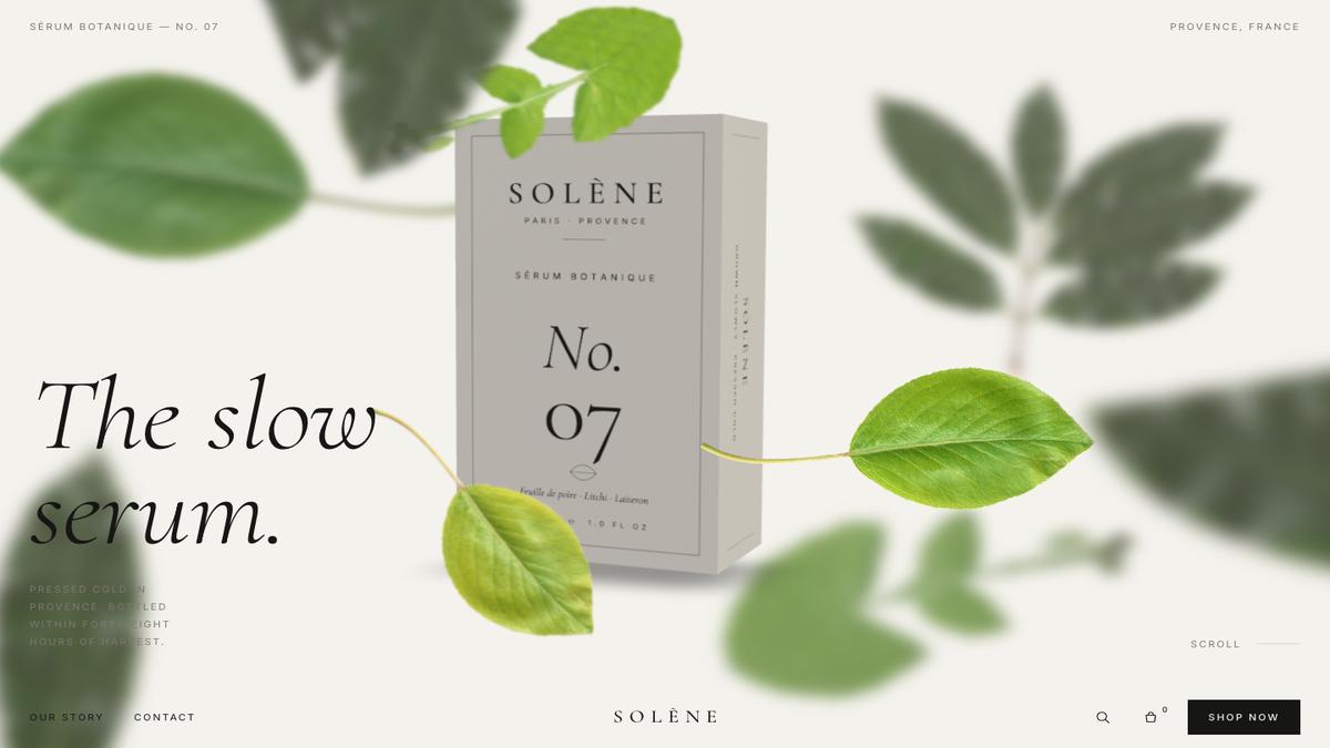 SOLÈNE Sérum Botanique No. 07 のファーストビュー